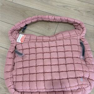 NWT Free People Overnight Pink Quilted Women's Bag